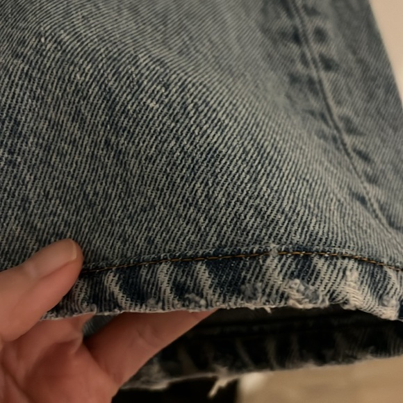 Anine Bing high rise straight leg ripped jeans - Picture 6 of 10